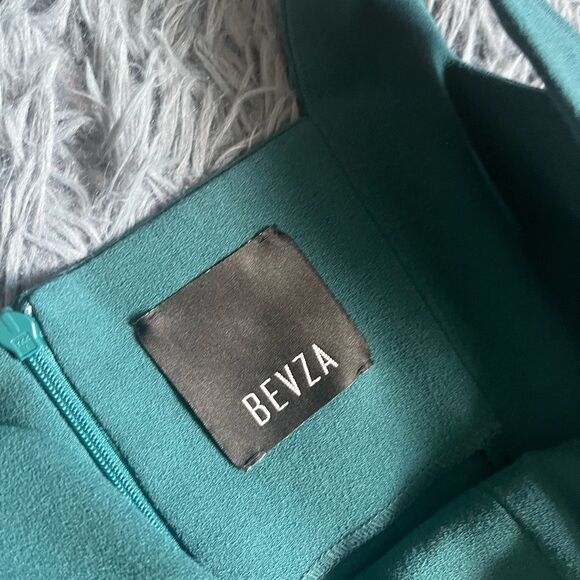 Bevza Teal Green Mini Dress Size S - Picture 2 of 6
